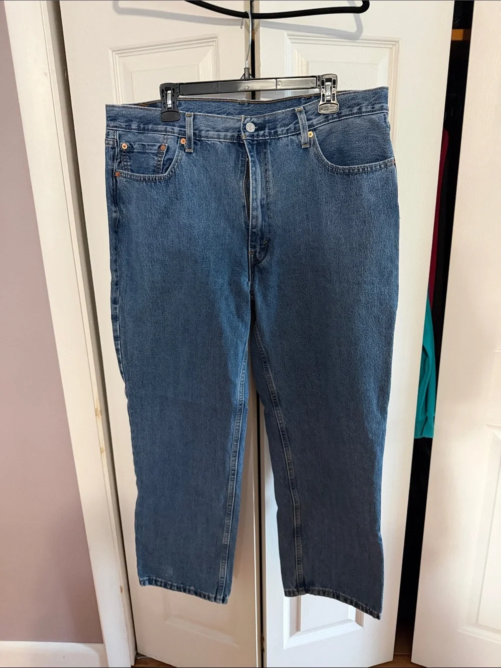 Levi's Men's Dark Blue Relaxed Straight Jeans